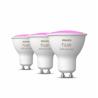 Philips Hue GU10 3 pakning - White and color-LED-pære GU10-Philips Hue-929001953115-Lightup.no