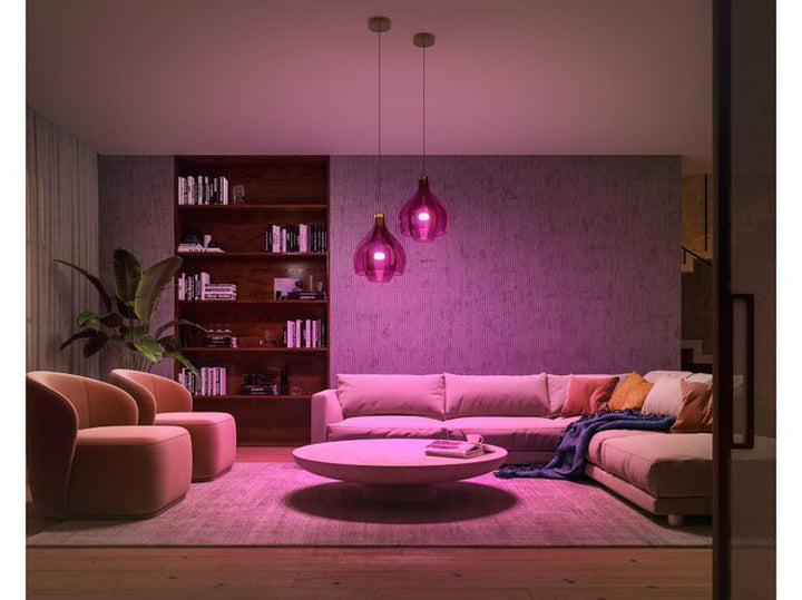 Philips Hue farget LED 9W E27 A60 2200-6500 Kelvin + Farge - 60 mm-Smartpærer E27-Philips Hue-929002468801-Lightup.no
