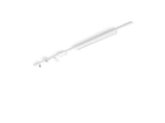 Philips Hue smart Perifo spotskinne 3 spotter og 1 lyslinje 2,5 meter Hue White Color Ambiance-Spotskinner 230V-Philips Hue-Hvit-929003117601-Lightup.no