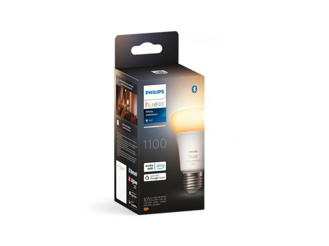 Philips Hue white LED 8W E27 A60 2200-6500 Kelvin - 60 mm-Smartpærer E27-Philips Hue-Hvit-929002468401-Lightup.no