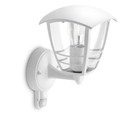 Philips myGarden Creek vegglampe m/bevegelses sensor opp utendørs IP44-Utebelysning vegg klassisk-Philips-Hvit-915002791202-Lightup.no