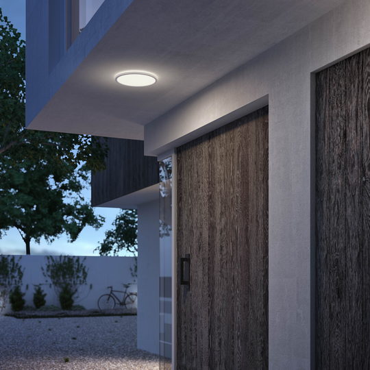 Philips superslim utendørs taklampe 25 cm 15W 2700 kelvin 3-step-dim-Utebelysning taklampe-Philips-Hvit-929003191201-Lightup.no