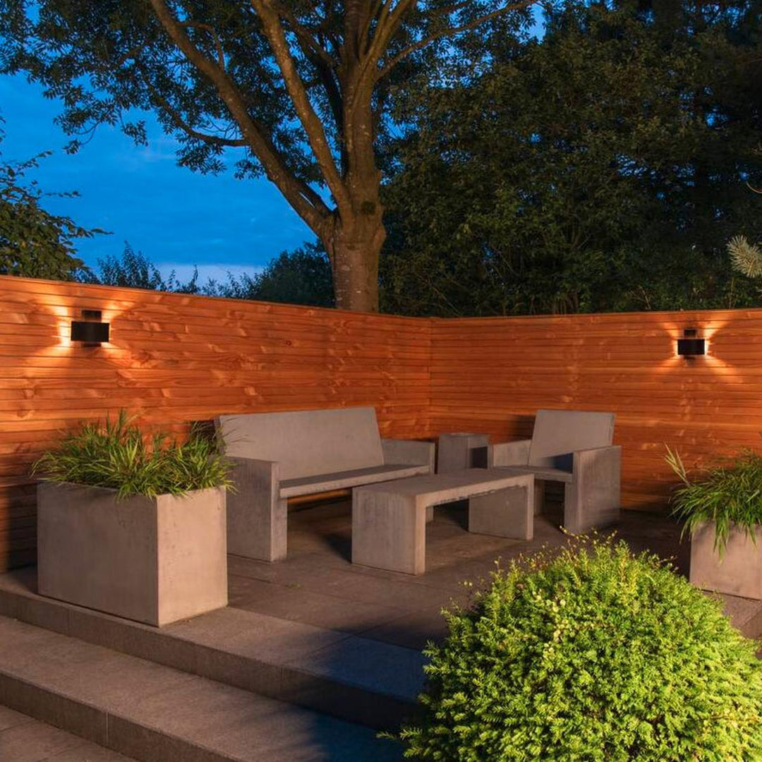 Photoni vegglampe utendørs IP65-Utebelysning vegg klassisk-Slv-Svart-slv-1008197-Lightup.no