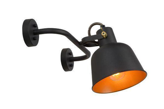 Pia vegglampe - Svart-Vegglamper-Lucide-Svart-LC45280/01/30-Lightup.no