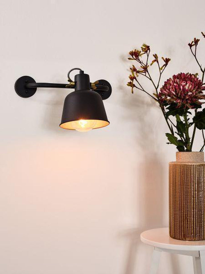 Pia vegglampe - Svart-Vegglamper-Lucide-Svart-LC45280/01/30-Lightup.no