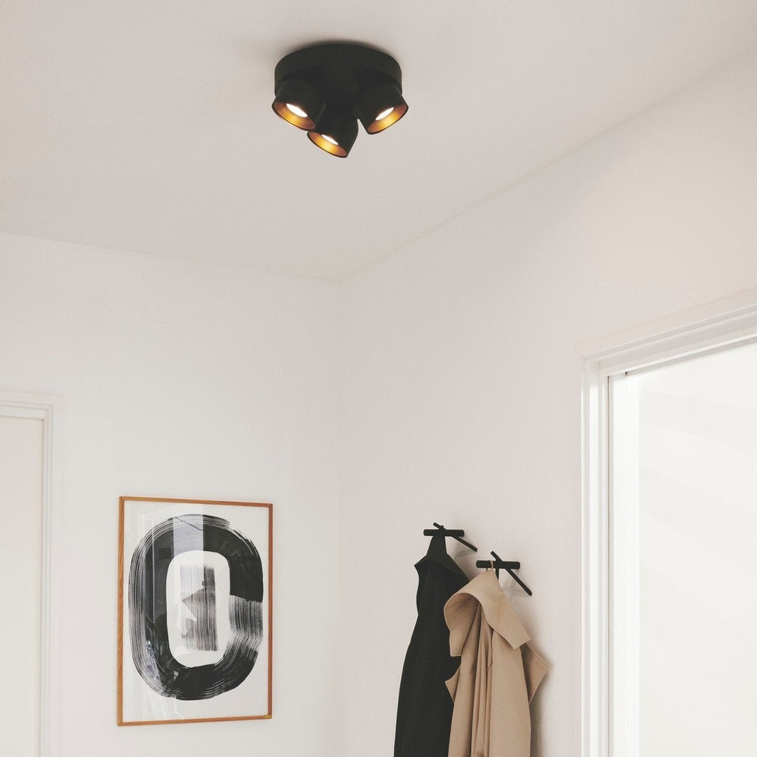 Pitcher rund spot 3-lys-Taklamper-Nordlux-Svart-2310420103-Lightup.no