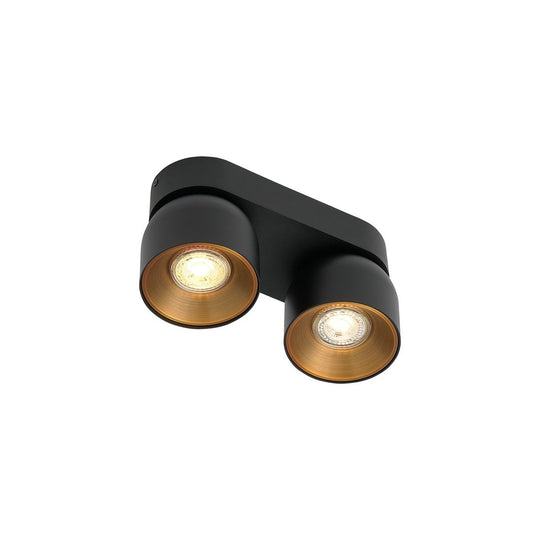 Pitcher spot 2-lys-Taklamper-Nordlux-Svart-2310410103-Lightup.no