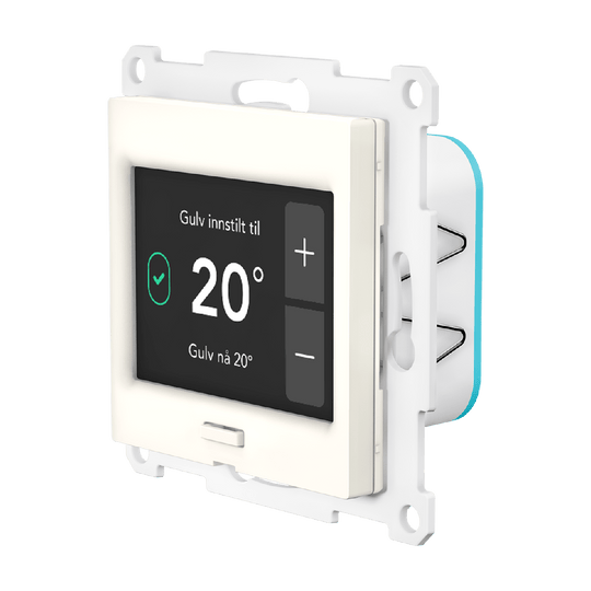 Plejd termostat TRM-01 - Passer til ELKO ramme-Elektronikk-Plejd-Polarhvit-5401243-Lightup.no
