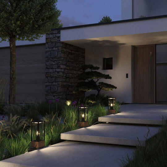 Plug & Shine Venea pullert IP44 40 cm 2W 1900 Kelvin E14 - 24 Volt-Utebelysning pullert-Paulmann-Tre-Pl-94673-Lightup.no