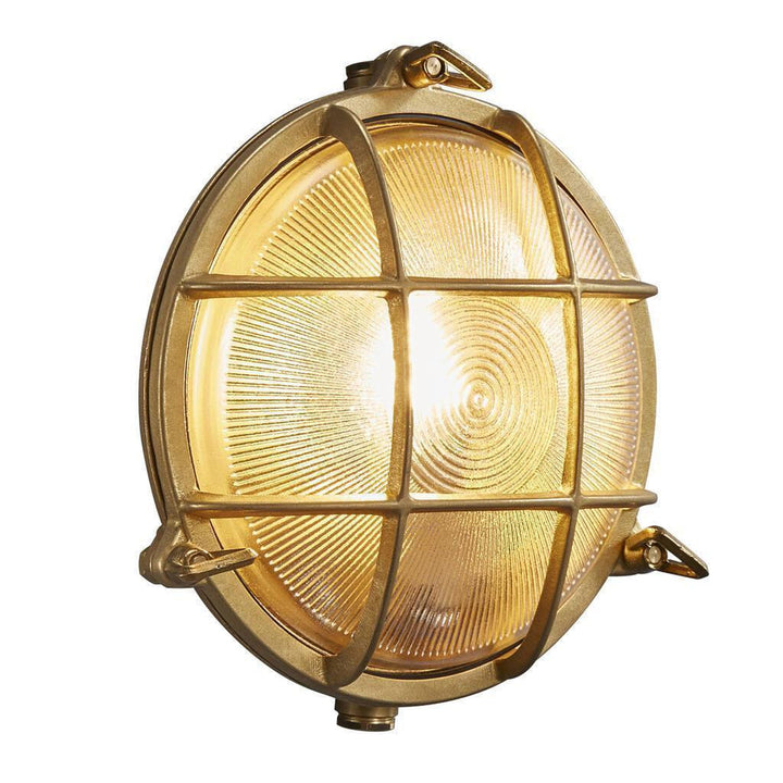 Polperro vegglampe utendørs IP64-Utebelysning vegg veggskjold-Nordlux-Messing-49021035-Lightup.no
