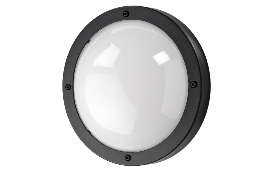 Primo vegg/taklampe E27 IP65-Utebelysning vegg veggskjold-Sg Armaturen As-Svart-3101545-Lightup.no