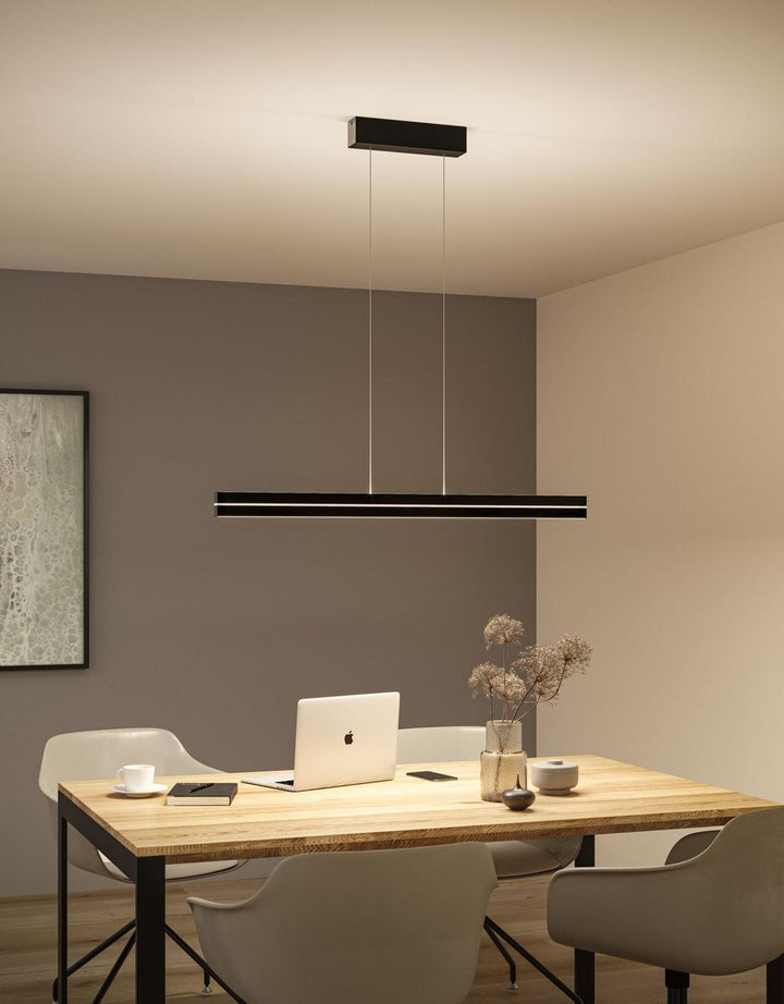 Raiko takpendel 19/6W 2700-6500 Kelvin RGB med fjernkontroll-Takpendler-Paulmann-Svart-PL-78474-Lightup.no