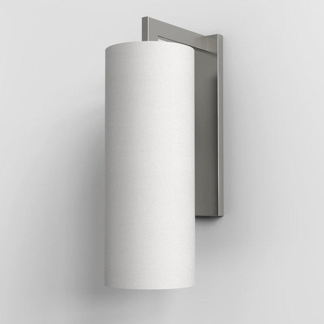 Ravello vegglampe tube skjerm-Vegglamper-Astro Lighting-Nikkel / Hvit-Asg__1222013+5015004-Lightup.no