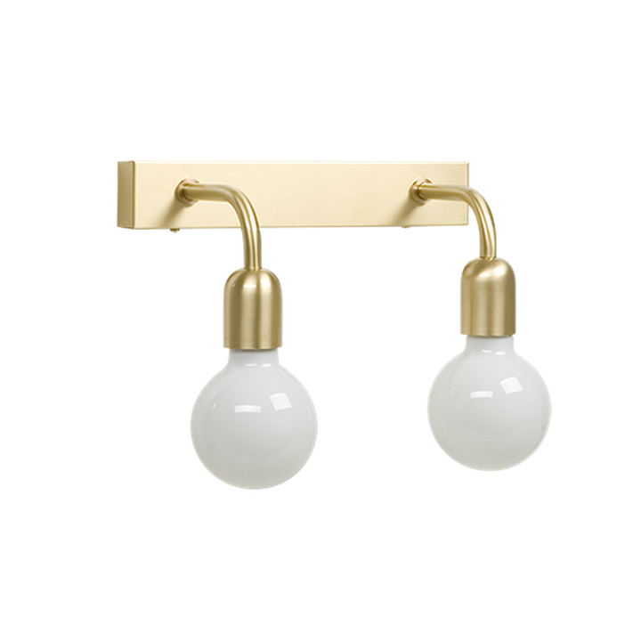 Regal dobbel vegglampe IP44 E27-Baderomsbelysning vegglamper-Belid-Messing-560692-Lightup.no