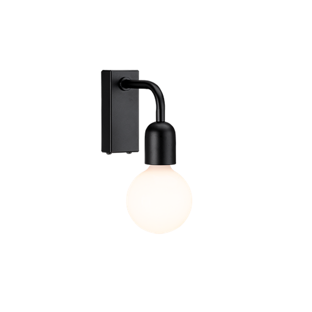 Regal vegglampe IP44 E27-Baderomsbelysning vegglamper-Belid-Svart-560507-Lightup.no