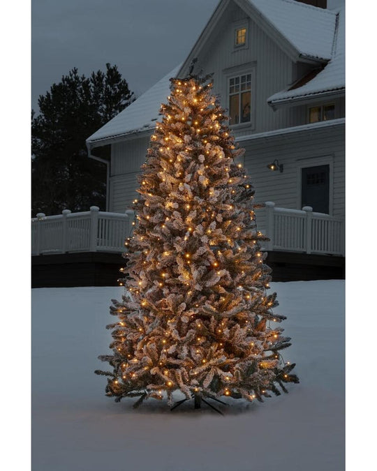 Ringslynge 2,4 meter Firefly 8 x 30 amber LED - Frostet-Julebelysning juletrelys ute-Konstsmide-Amber-6397-810-Lightup.no