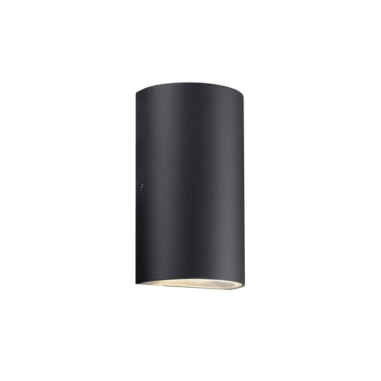 Rold round vegglampe utendørs opp/ned IP54 2x5W-Utebelysning vegg opp og ned-Nordlux-Svart-84141003-Lightup.no