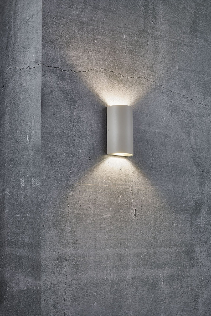 Rold round vegglampe utendørs opp/ned IP54 2x5W-Utebelysning vegg opp og ned-Nordlux-Svart-84141003-Lightup.no