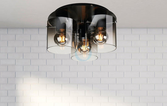Roxy taklampe - Røykfarget-Taklamper-Ms - belysning-Røyk-9400107021-Lightup.no