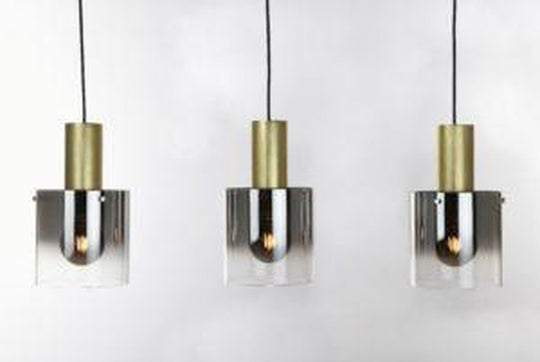 Roxy takpendel skinne 3 stk 20 cm - Messing/Røykfarget-Takpendler-Ms - belysning-Messing / Røyk-9400106907-Lightup.no