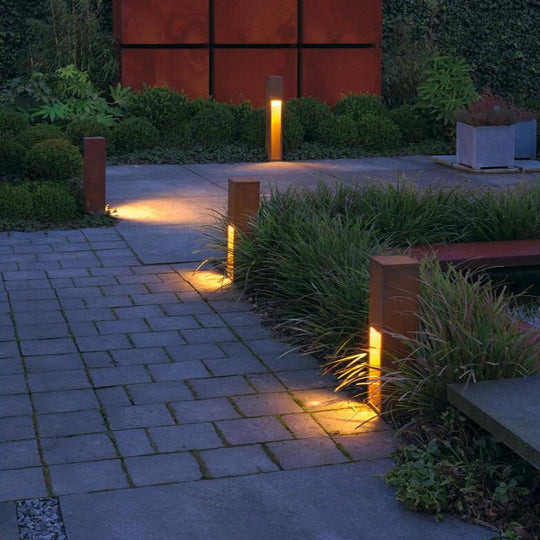 Rusty pullert 50 cm IP44-Utebelysning pullert-Slv-Rust-slv-229410-Lightup.no