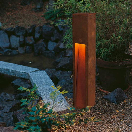 Rusty pullert 80 cm IP44-Utebelysning pullert-Slv-Rust-slv-229411-Lightup.no