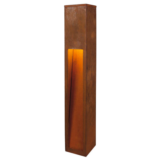 Rusty pullert 80 cm IP44-Utebelysning pullert-Slv-Rust-slv-229411-Lightup.no