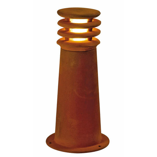 Rusty rund pullert 40 cm IP55-Utebelysning pullert-Slv-Rust-slv-229020-Lightup.no