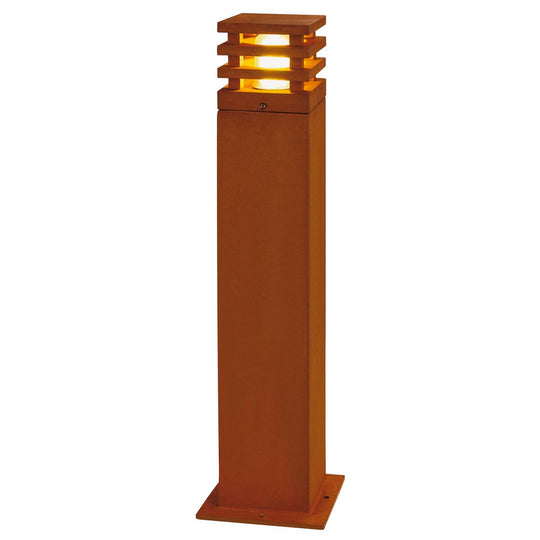 Rusty square pullert 71 cm IP55-Utebelysning pullert-Slv-Rust-slv-229421-Lightup.no