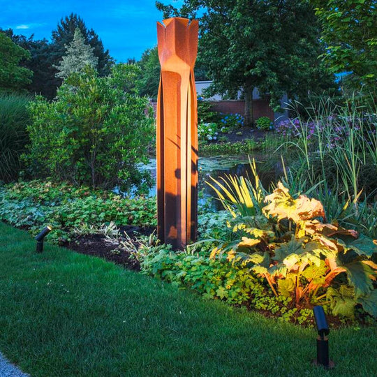 S-tube pullert 32 cm IP65-Utebelysning pullert-Slv-Svart-slv-1007651-Lightup.no