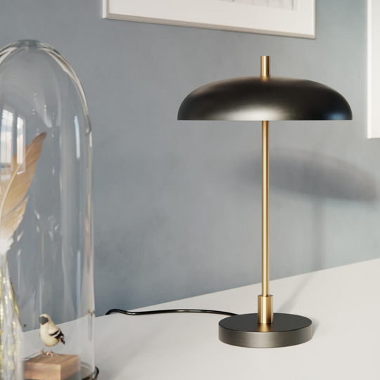 Shelby bordlampe-Bordlamper-By Rydens-Gull / Svart-Brs-4002660-4002-Lightup.no