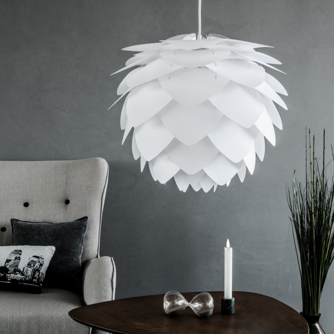 Silvia lampeskjerm-Takpendler-Umage-Hvit-2007-Lightup.no