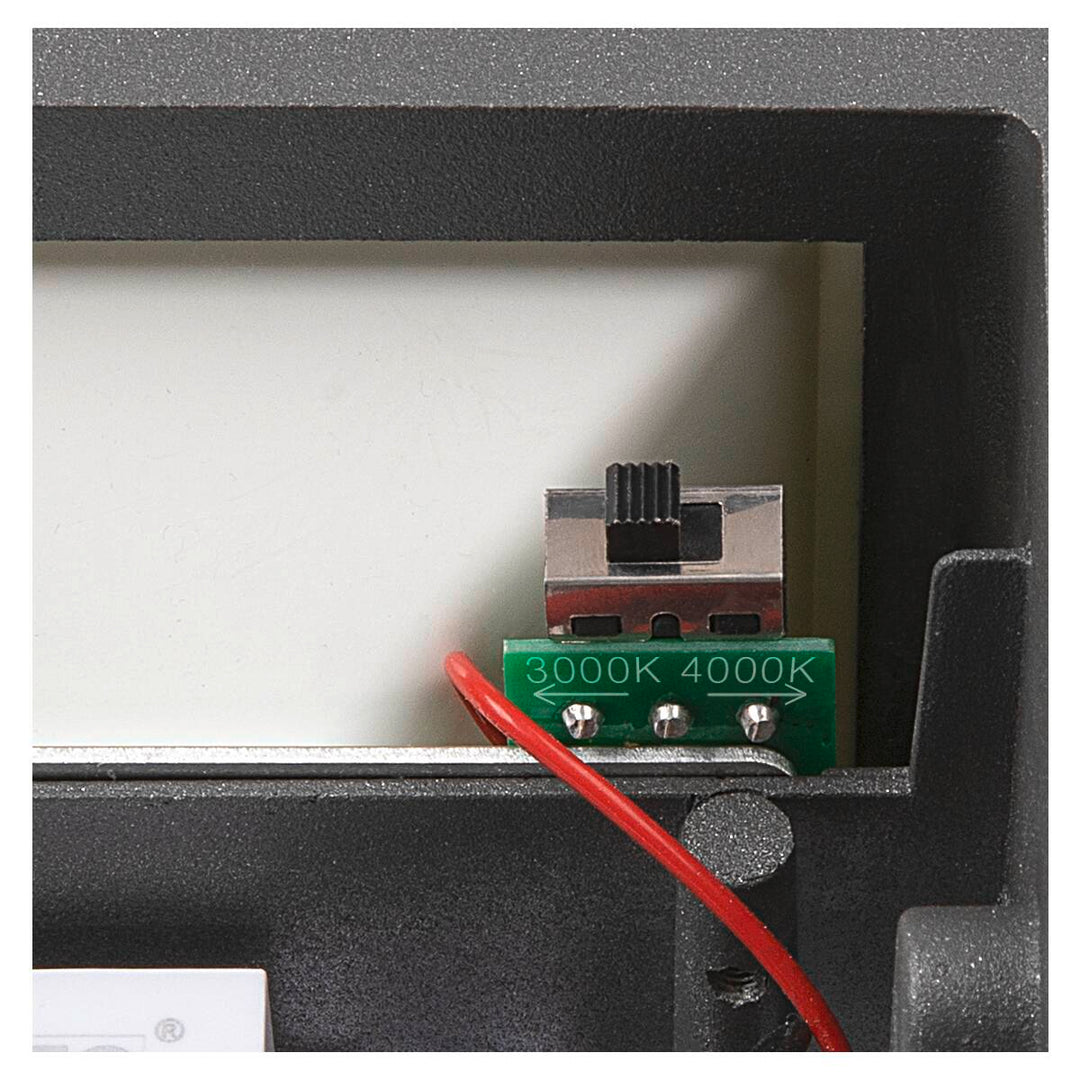 Sitra L vegglampe utendørs opp/ned 24W 3000/4000 Kelvin IP65-Utebelysning vegg opp og ned-Slv-Antrasitt-slv-1005155-Lightup.no