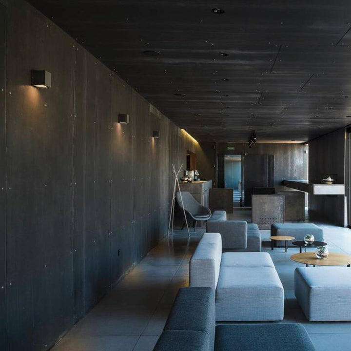 Sitra cube vegglampe utendørs opp/ned IP44-Utebelysning vegg opp og ned-Slv-Antrasitt-slv-232535-Lightup.no