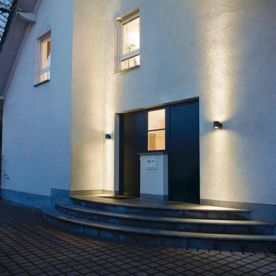 Sitra vegglampe utendørs opp/ned IP44-Utebelysning vegg opp og ned-Slv-Antrasitt-slv-230365-Lightup.no