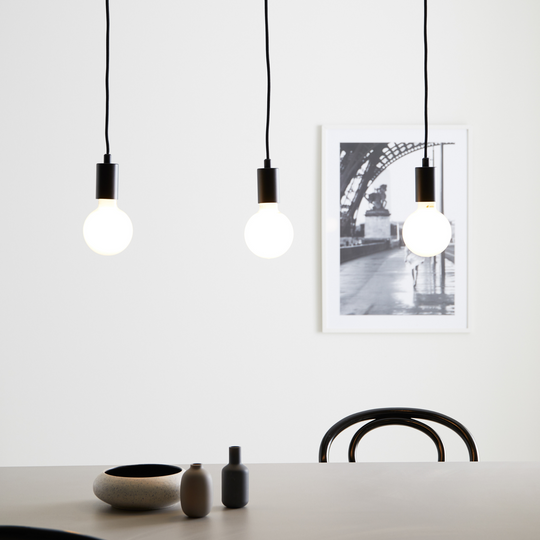 Sky pendel rett 3 lys - Svart - Svart-Takpendler-Marksløjd-Svart-Mrk-106336-Lightup.no
