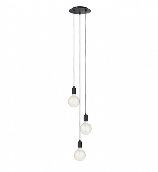 Sky pendel rund 3 lys - Svart - Svart-Takpendler-Marksløjd-Svart-Mrk-106334-Lightup.no