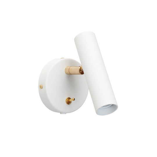 Slender vegglampe-Vegglamper-Belid-Hvit / Messing-524723624-Lightup.no