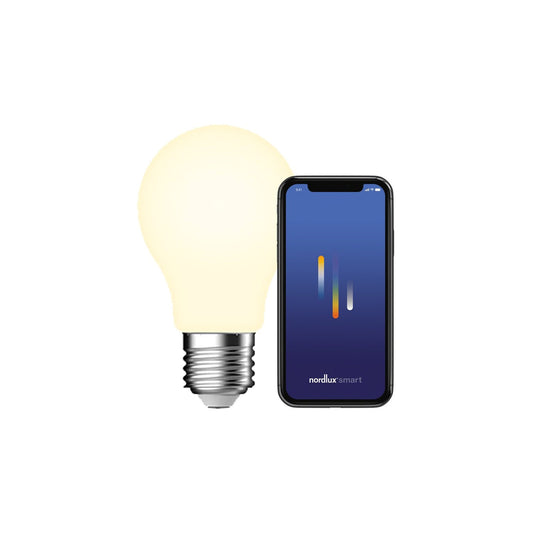 Smartpære E27 4,7 Watt - 2200-6500 kelvin - Hvit-Smartpærer E27-Nordlux-Hvit-2070092701-Lightup.no