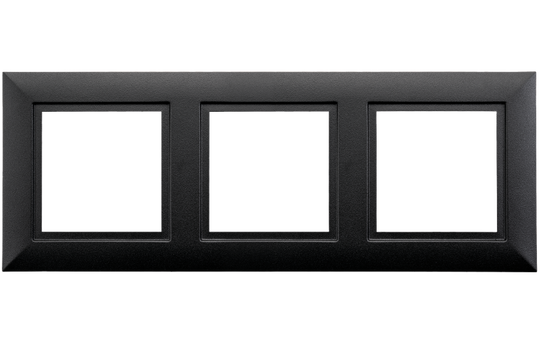 Soft Square ramme for 3 spotter-Elektro tilbehør lamper-Sg Armaturen As-Svart-3200349-Lightup.no