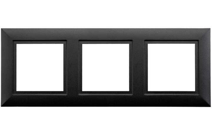 Soft Square ramme for 3 spotter-Elektro tilbehør lamper-Sg Armaturen As-Svart-3200349-Lightup.no