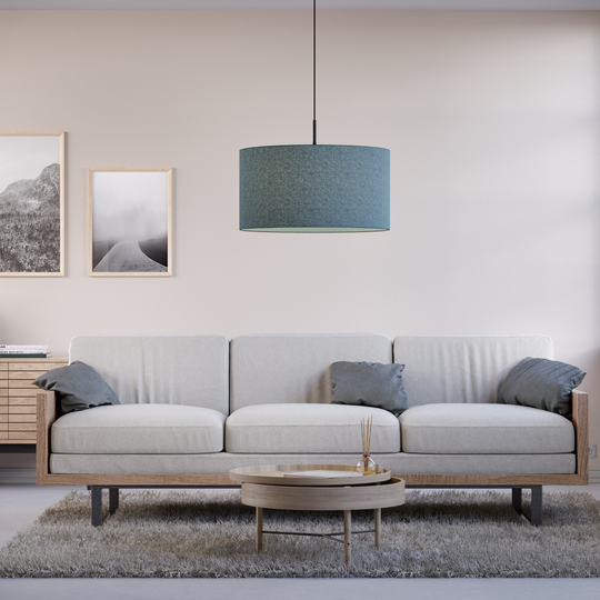 Soft takpendel 57 cm E27-Takpendler-Belid-Blå ull-1669743-Lightup.no