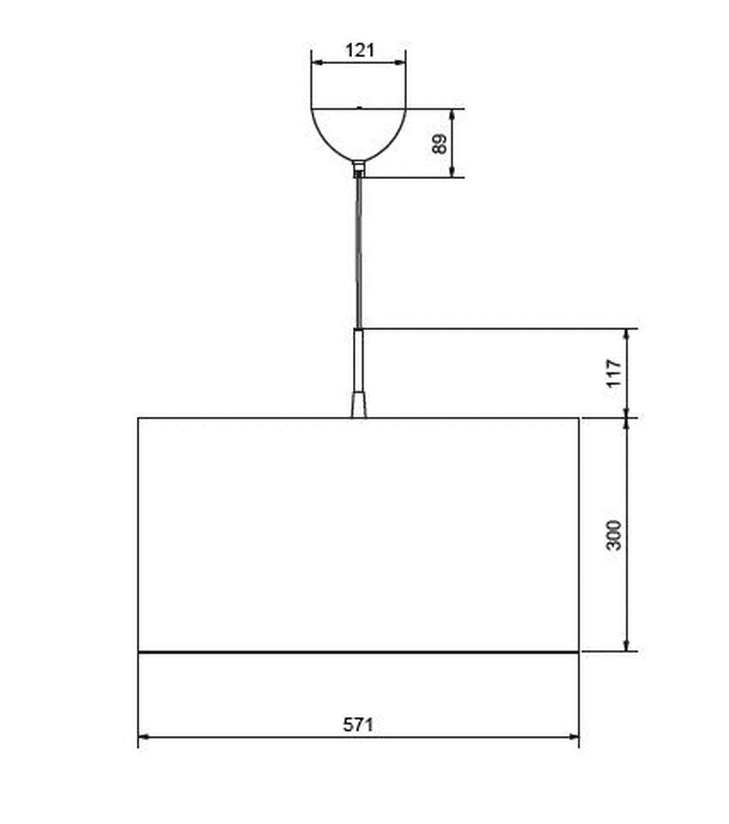 Soft takpendel 57 cm E27-Takpendler-Belid-Blå ull-1669743-Lightup.no