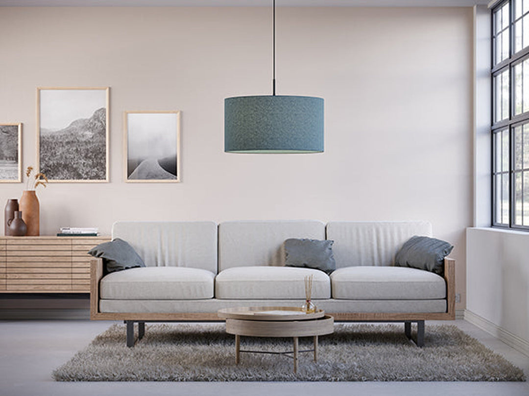 Soft takpendel 57 cm E27-Takpendler-Belid-Blå ull-1669743-Lightup.no