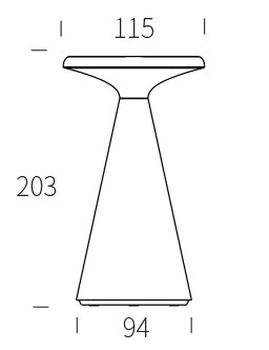 Solar Dio bordlampe 1,6W 2700 Kelvin IP44 utendørs med solcelle-Utebelysning Hagebelysning-NorDesign-Grå-402012022-Lightup.no