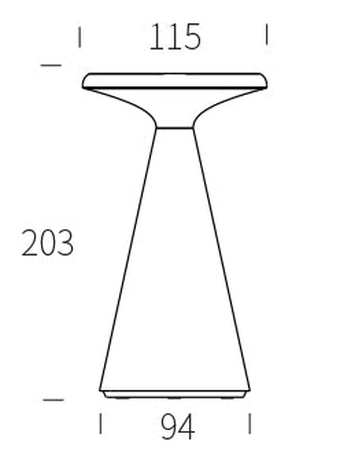 Solar Dio bordlampe 1,6W 2700 Kelvin IP44 utendørs med solcelle-Utebelysning Hagebelysning-NorDesign-Grå-402012022-Lightup.no
