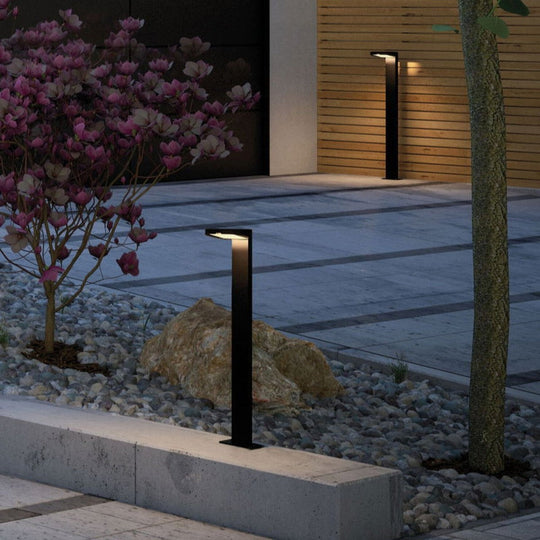 Solar LED pullert 1,2W 3000 Kelvin m/bevegelses sensor IP44 - Solcelle-Utebelysning pullert-Paulmann-Antrasitt-Pl-94249-Lightup.no