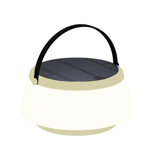 Solar bordlampe 2,2W 2700 Kelvin IP44 utendørs med solcelle-Utebelysning Hagebelysning-NorDesign-Hvit-402112022-Lightup.no