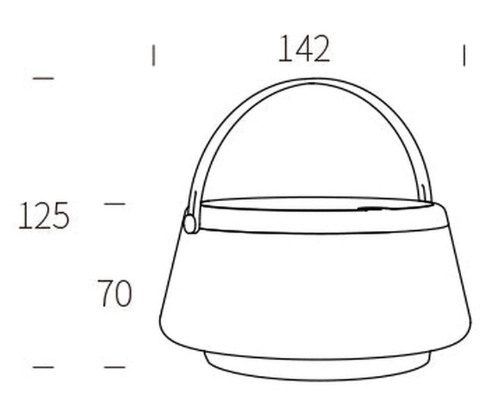 Solar bordlampe 2,2W 2700 Kelvin IP44 utendørs med solcelle-Utebelysning Hagebelysning-NorDesign-Hvit-402112022-Lightup.no
