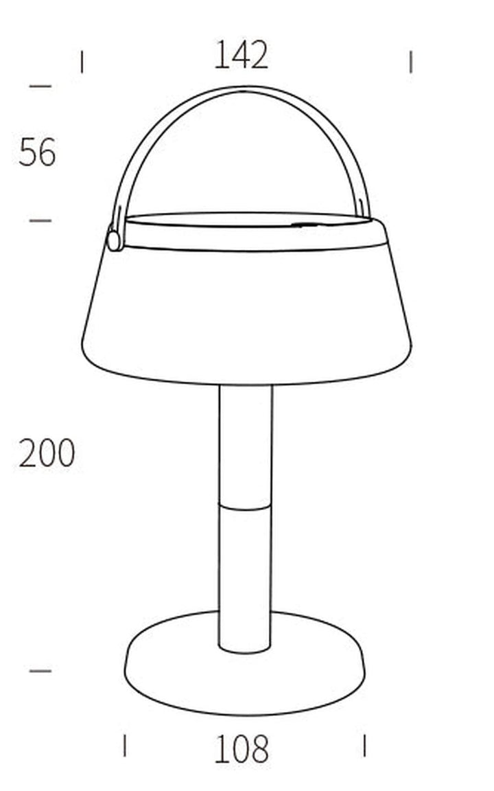 Solar bordlampe 2,2W 2700 Kelvin IP44 utendørs med solcelle-Utebelysning Hagebelysning-NorDesign-Hvit-402112022-Lightup.no